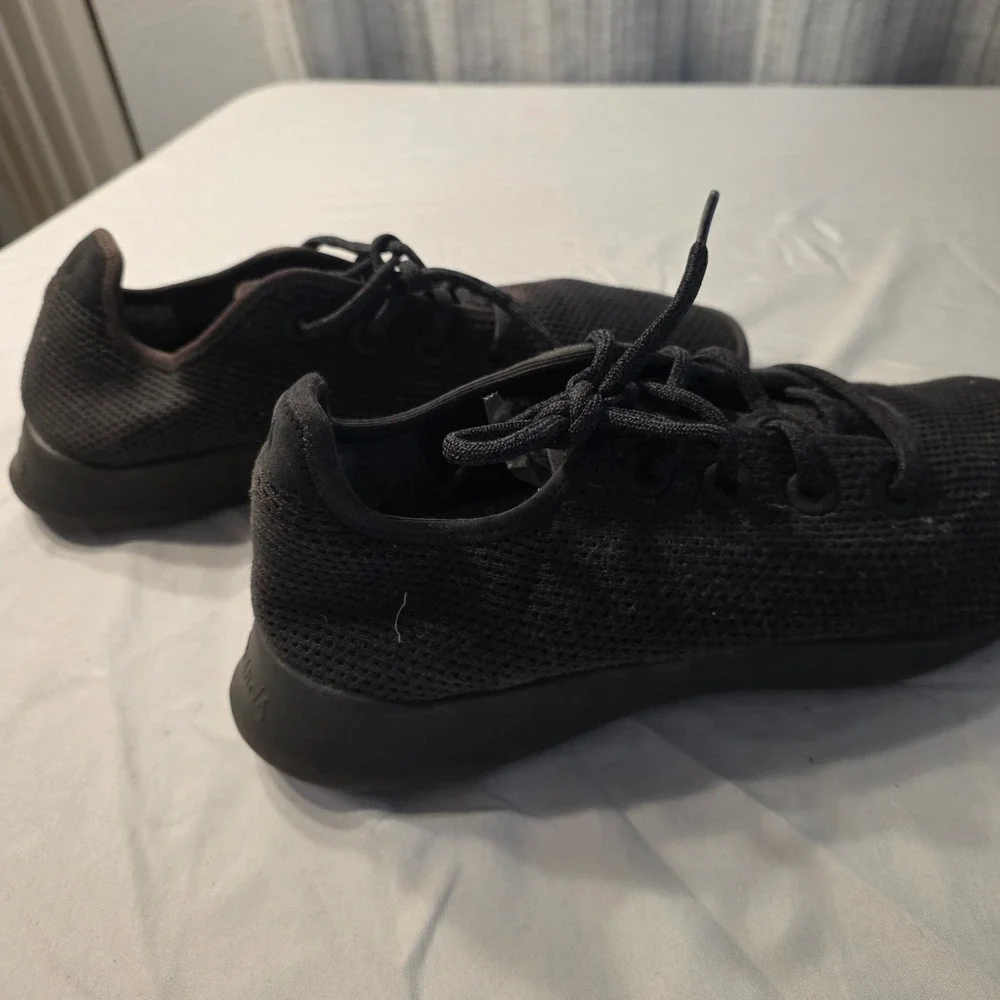 Allbirds Tree Runners Knit Sneakers Mens 10 Black Walking Casual Comfort Shoes